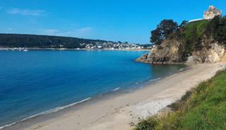 Baignade sur la plage du Portzic